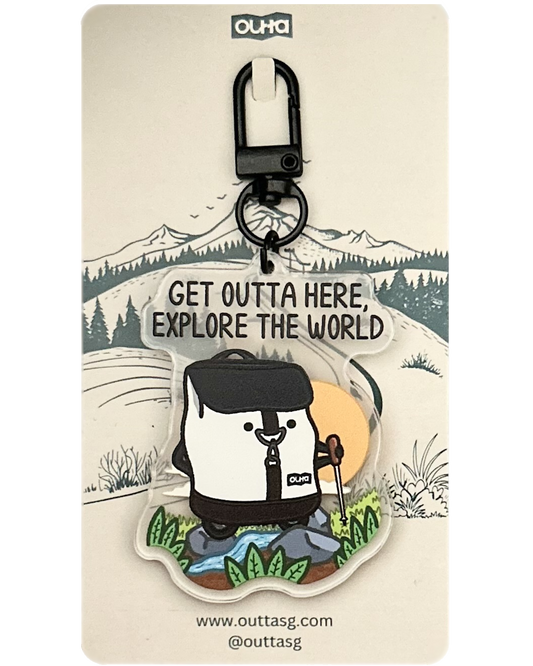 Atlas backpack keychain