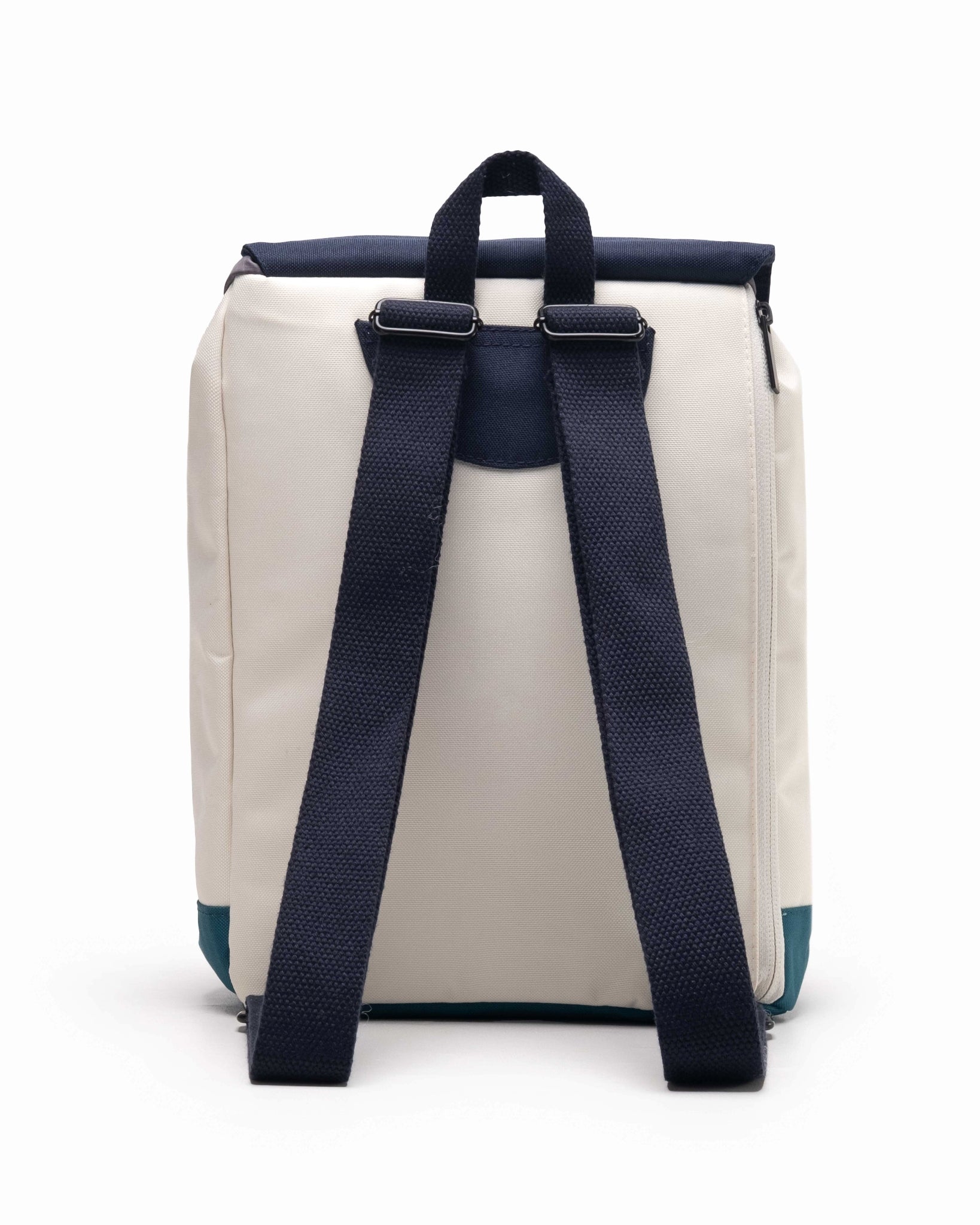 Navy blue, beige and green backpack (Oasis)