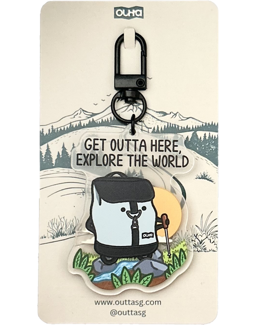 Horizon backpack keychain